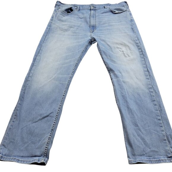 Levis 505 Jeans Mens 42x30 Regular Straight Denim Medium Wash - Picture 1 of 7